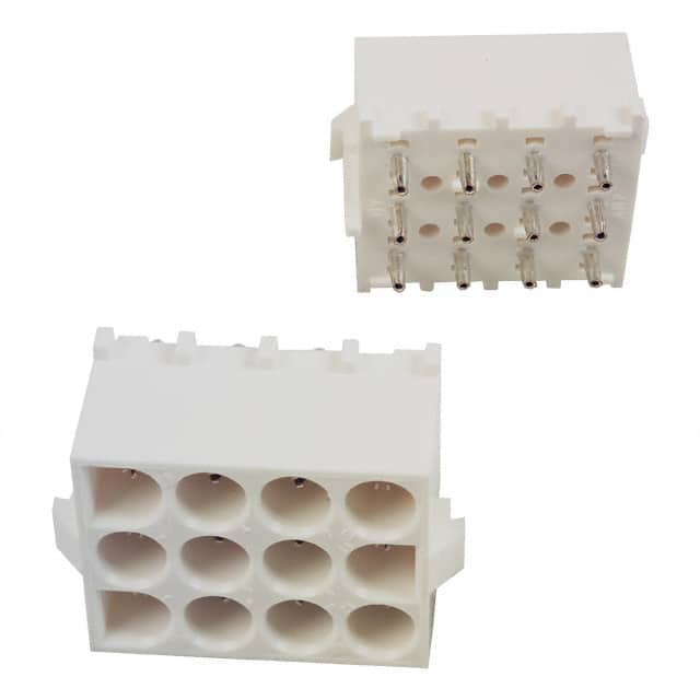 641974-1 TE Connectivity AMP Connectors  Embases à broches mâles